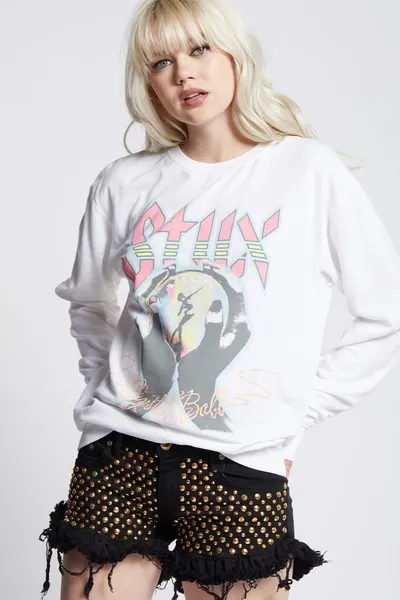 Styx Crystal Ball Fitted Sweatshirt