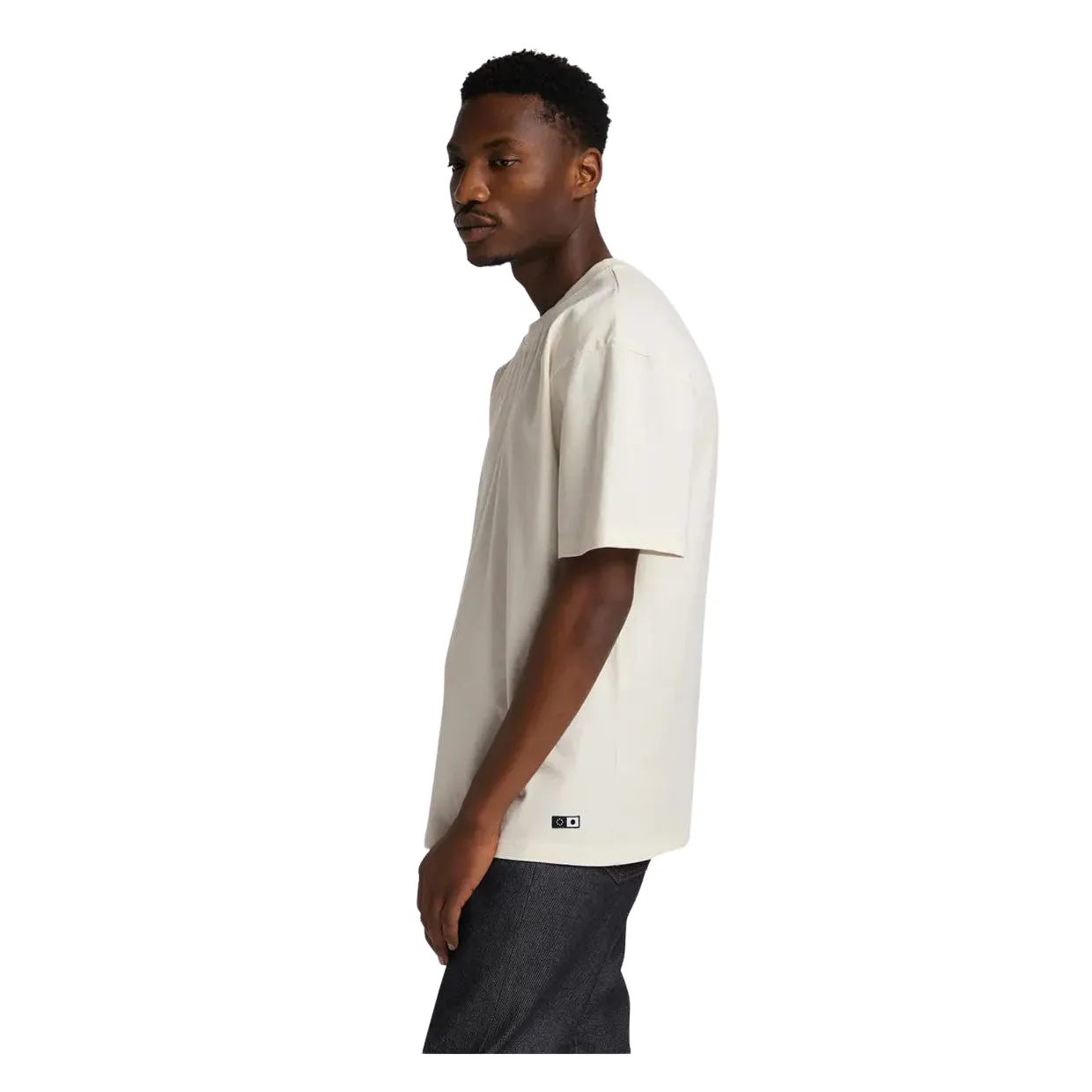 T-shirt Edwin Oversize Basic Bianco Panna