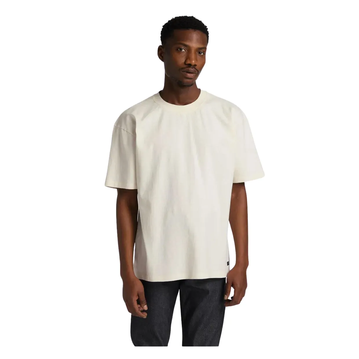 T-shirt Edwin Oversize Basic Bianco Panna