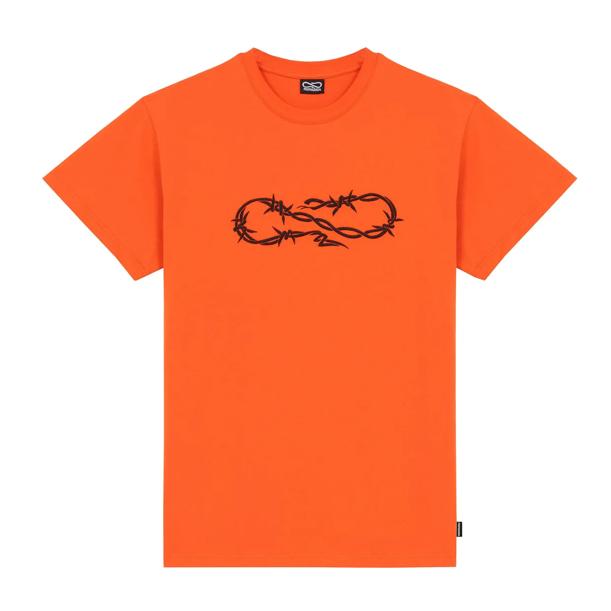 T-shirt Uomo Propaganda Wire Arancione / Nero