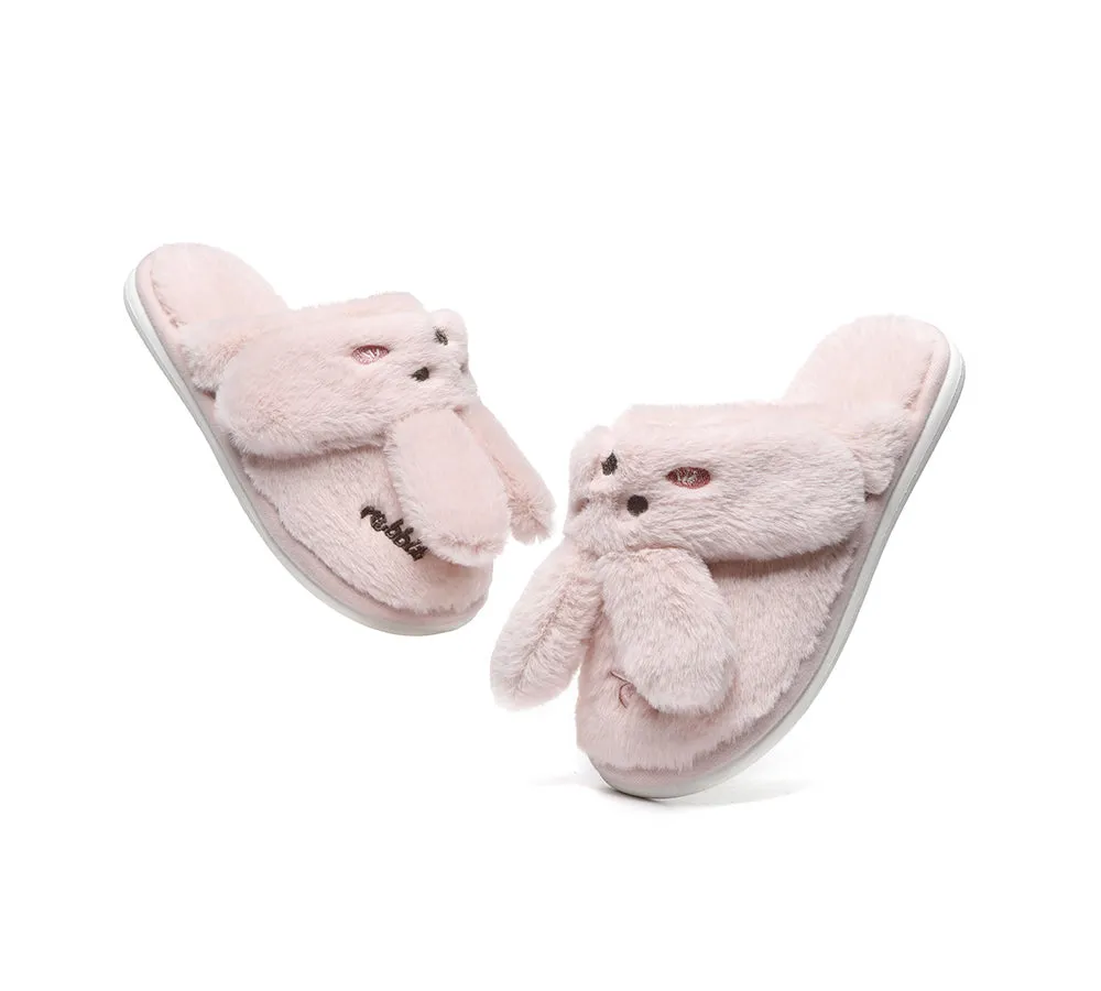 TARRAMARRA Ultra Plush Bunny Strap Slippers