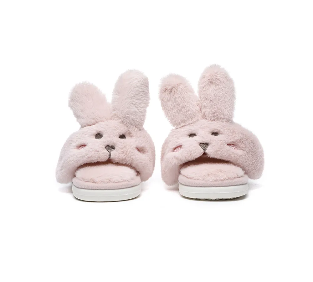 TARRAMARRA Ultra Plush Bunny Strap Slippers