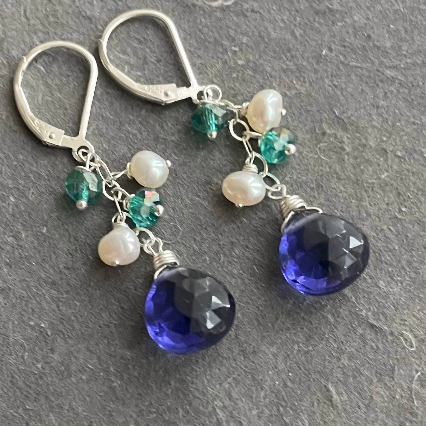 The Cool Blues Dangle Earrings