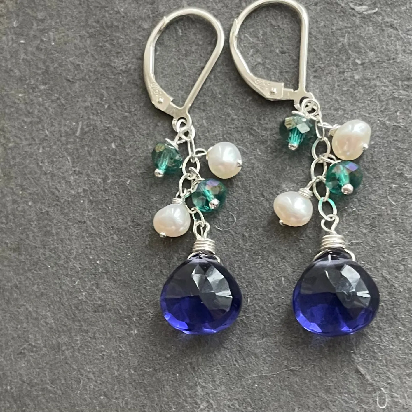 The Cool Blues Dangle Earrings