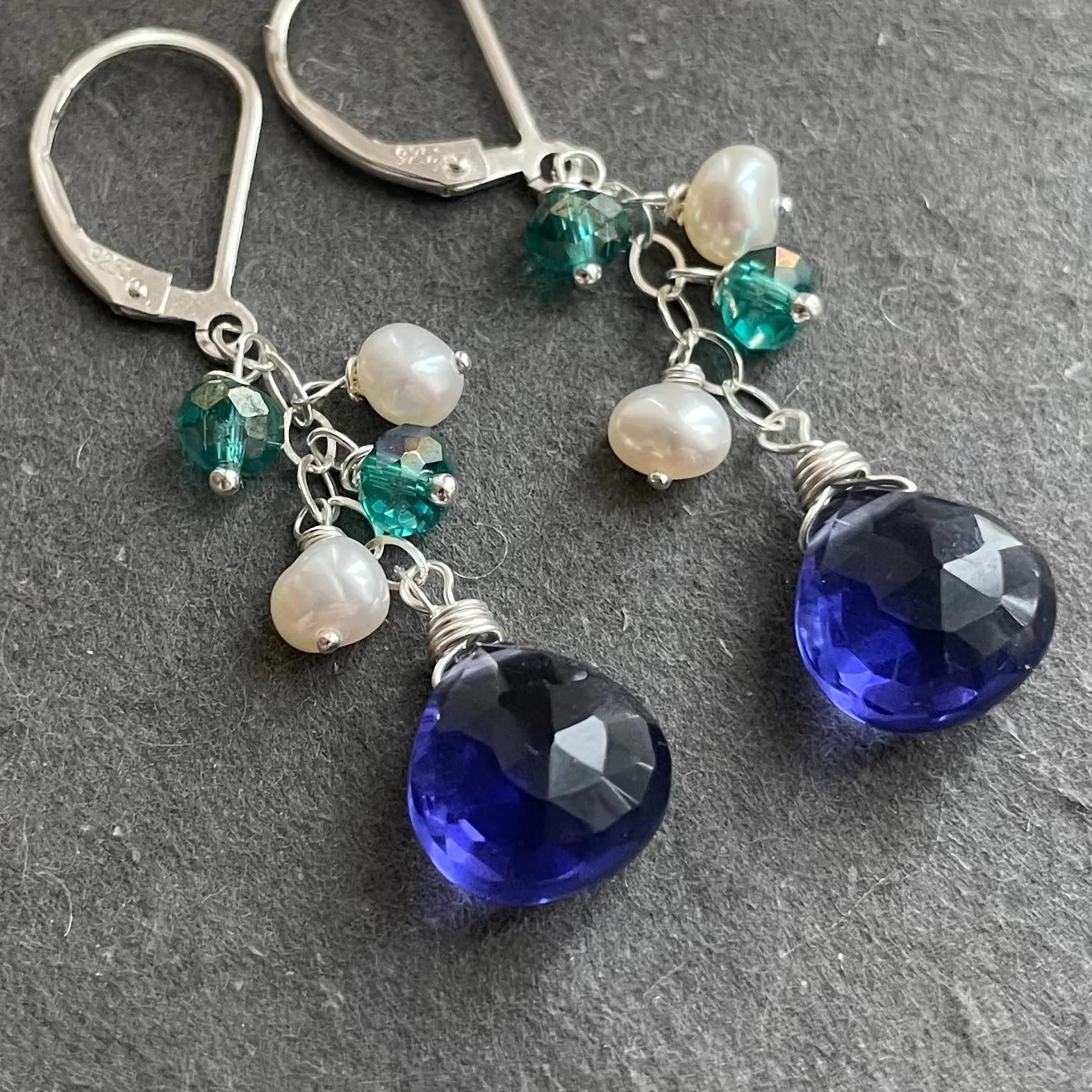 The Cool Blues Dangle Earrings