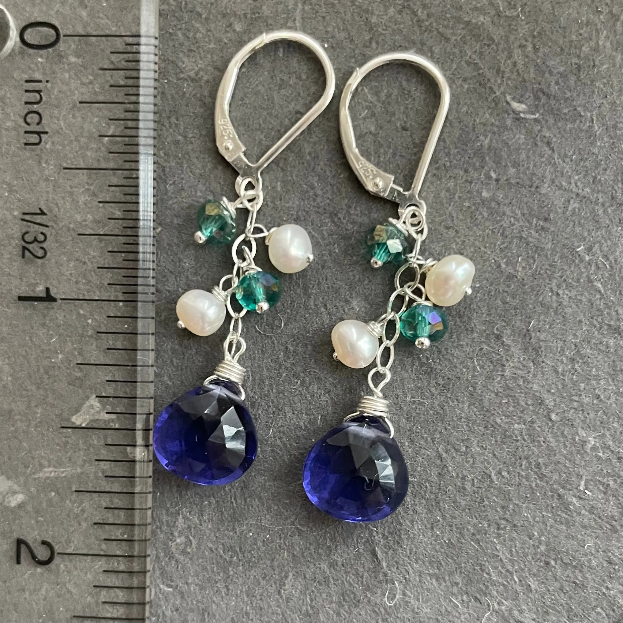 The Cool Blues Dangle Earrings