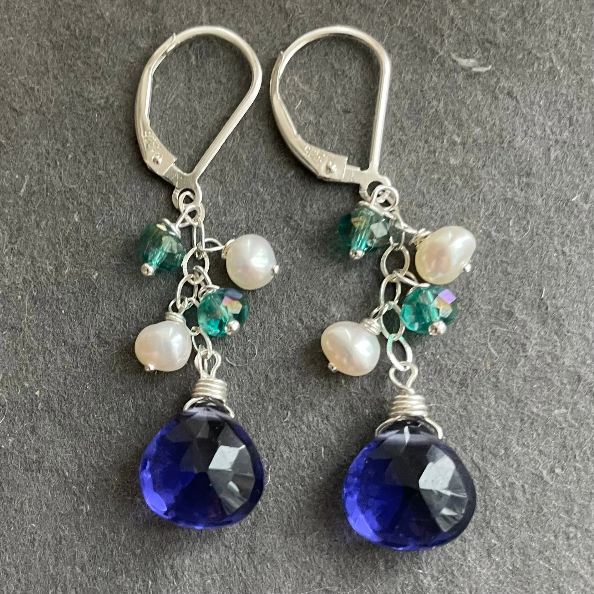 The Cool Blues Dangle Earrings