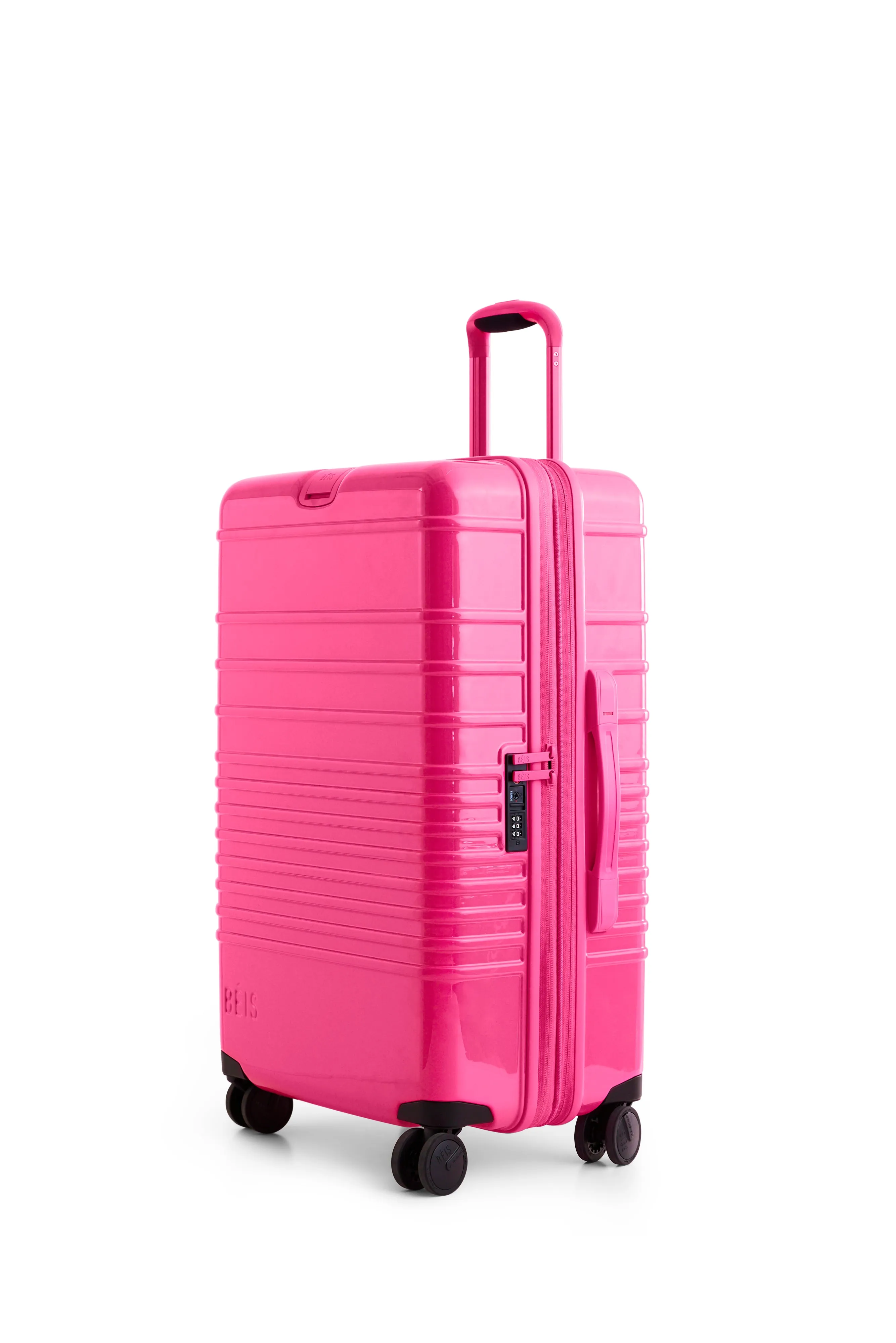 The Medium Check-In Roller in Barbie Pink