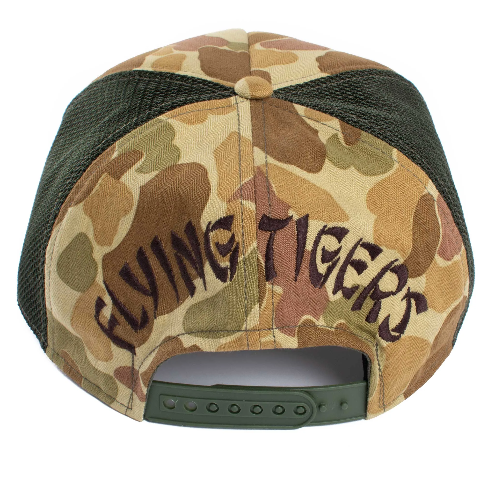 The Real McCoy's MA21006 Flying Tigers Camouflage Mesh Cap Green