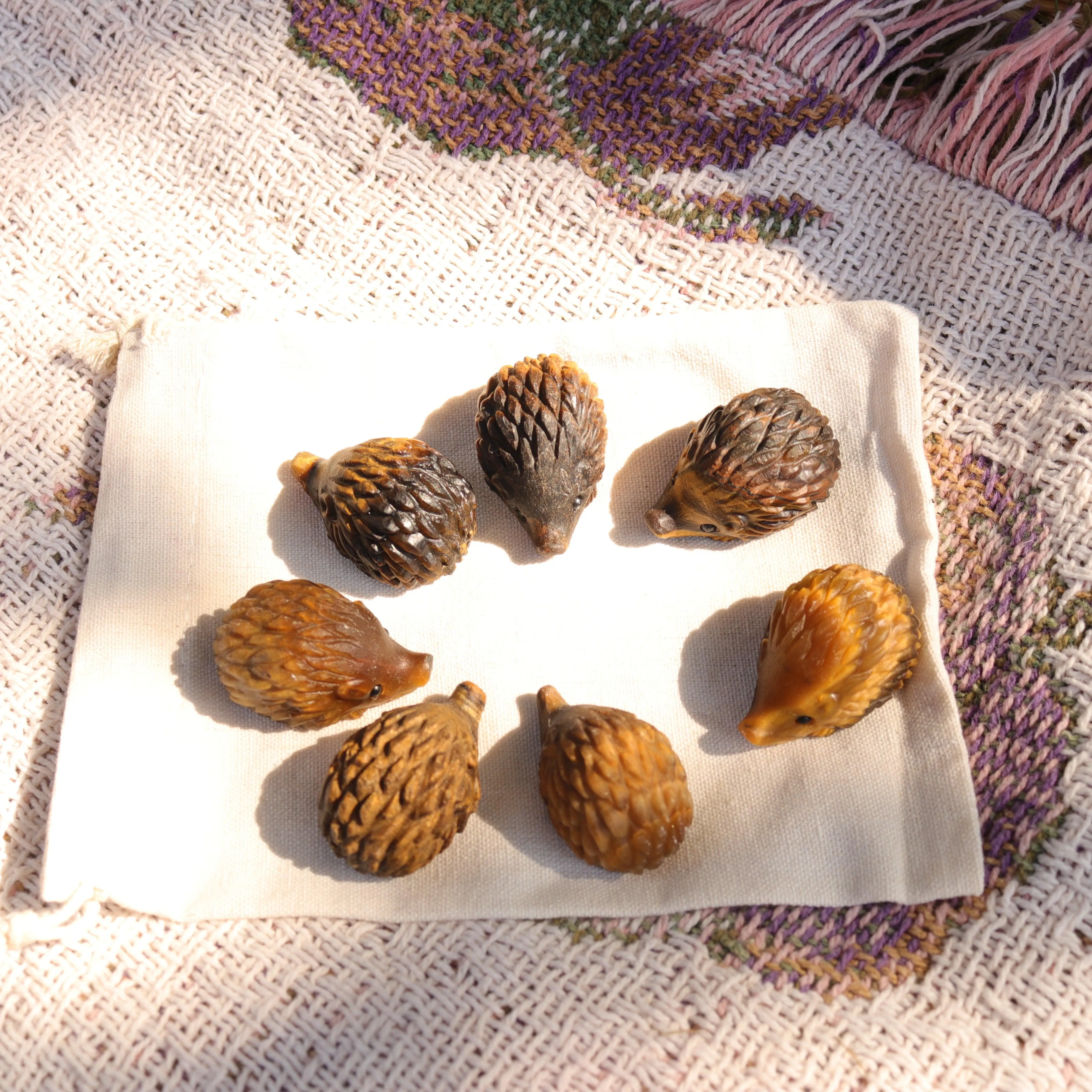 Tigers Eye Hedgehog Carving ~ Cutest Little Critter Carving