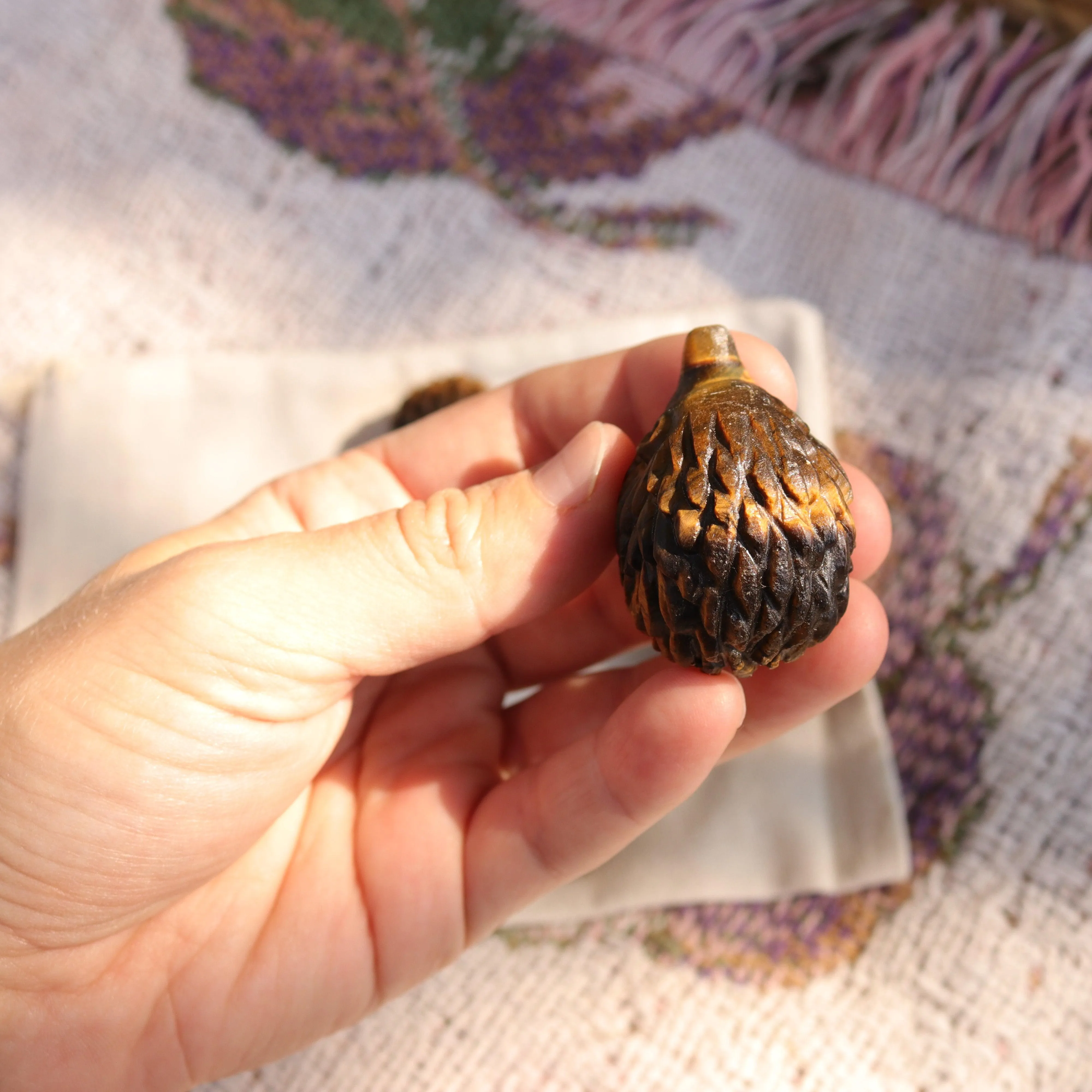 Tigers Eye Hedgehog Carving ~ Cutest Little Critter Carving