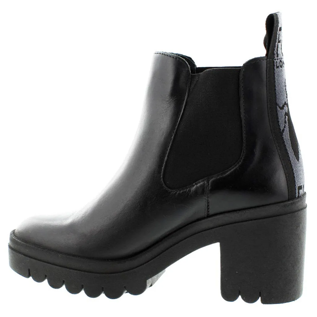 Tope520Fly Leather Women's Block Heel Chelsea Boots