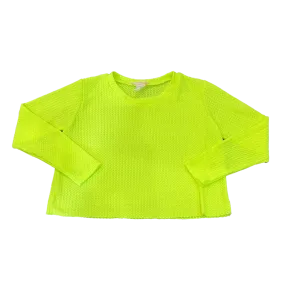 Tweenstyle by Stoopher Neon Yellow Waffle L/S Boxy Tee