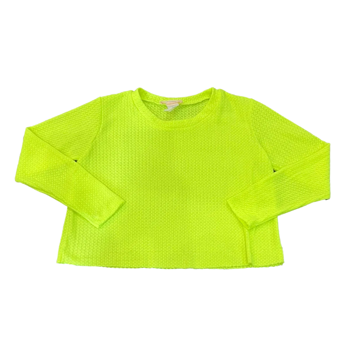 Tweenstyle by Stoopher Neon Yellow Waffle L/S Boxy Tee