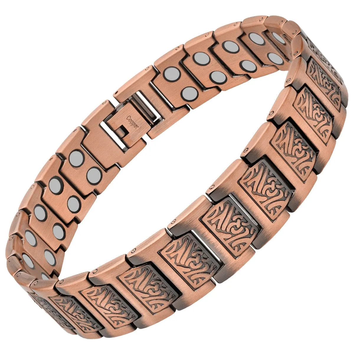 Ultra Strength Pure Copper Magnetic Bracelet (Viking)