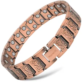 Ultra Strength Pure Copper Magnetic Bracelet (Viking)