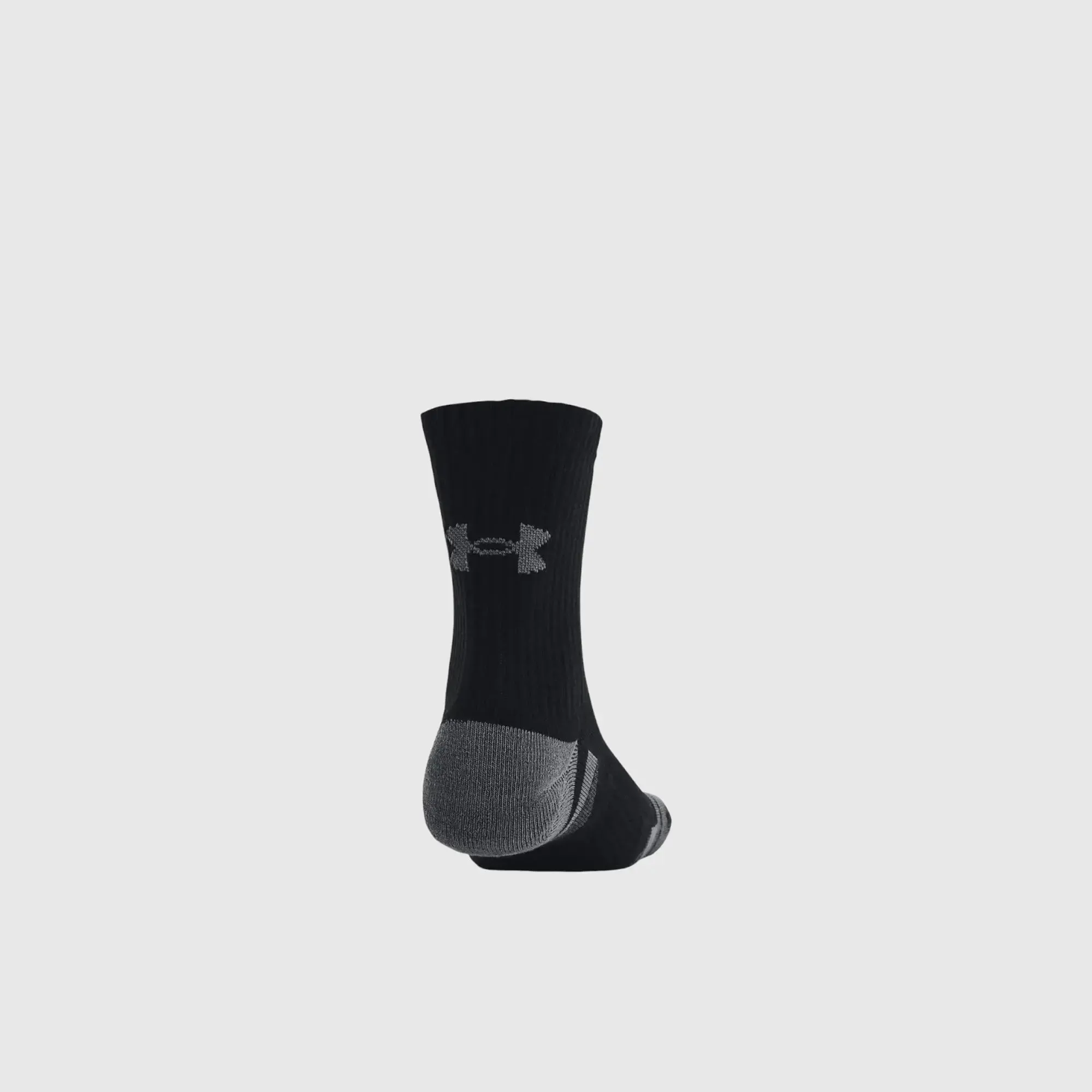 Under Armour Unisex PERFORMANCE COTTON 3PK MID Black