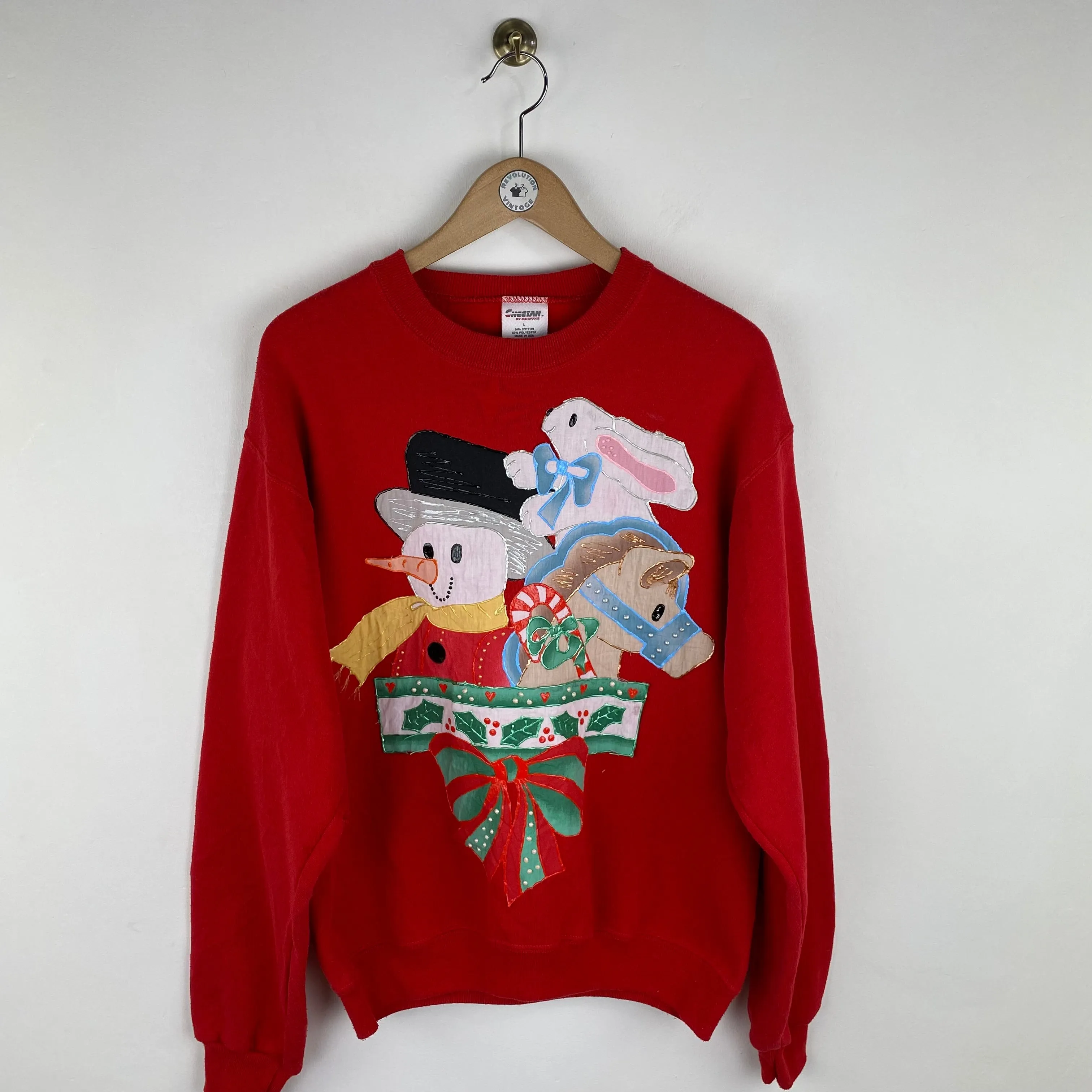 Vintage Christmas Sweatshirt (Large)