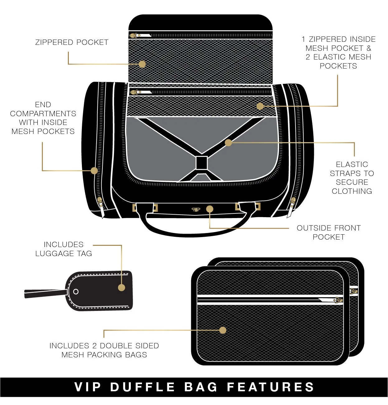 VIP Duffel Bag - Greek Navy