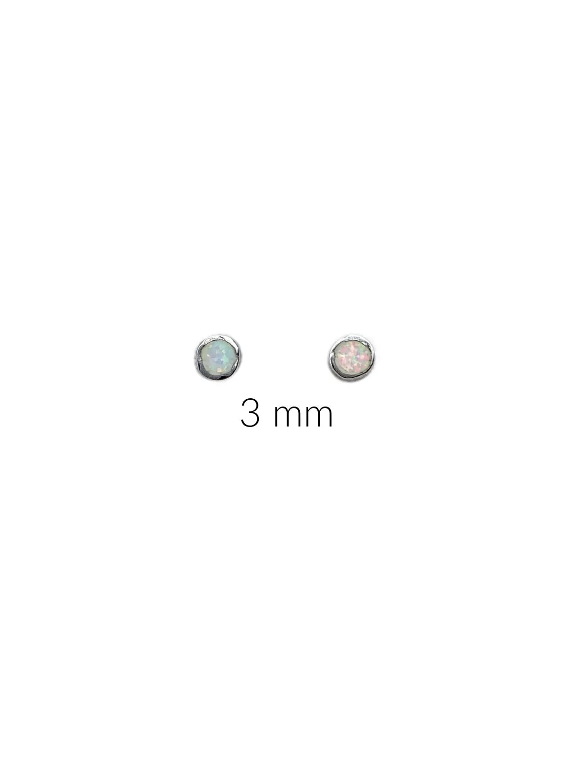 White Opal Disc Posts