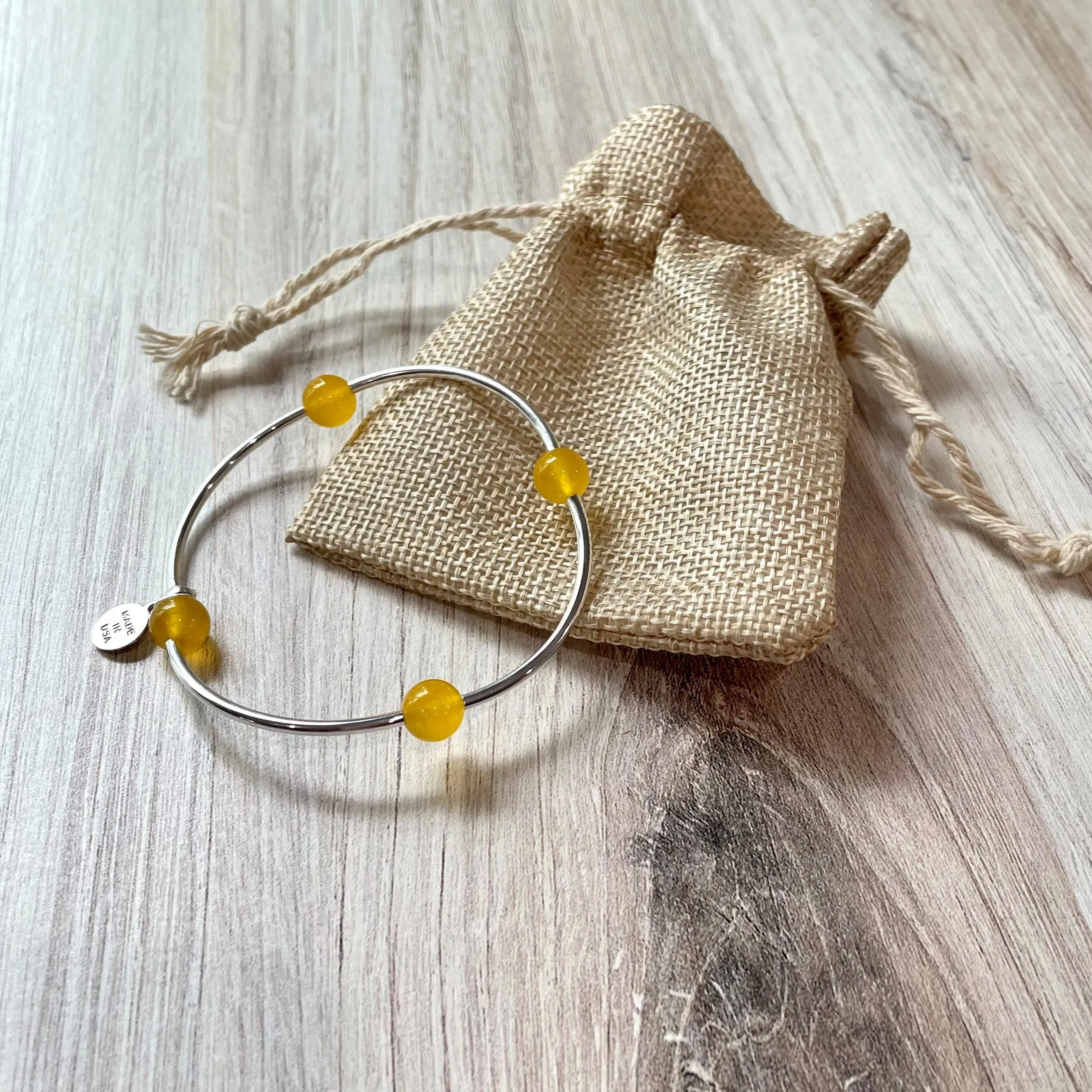 Wishing Stone  - Bracelet - Yellow Jade