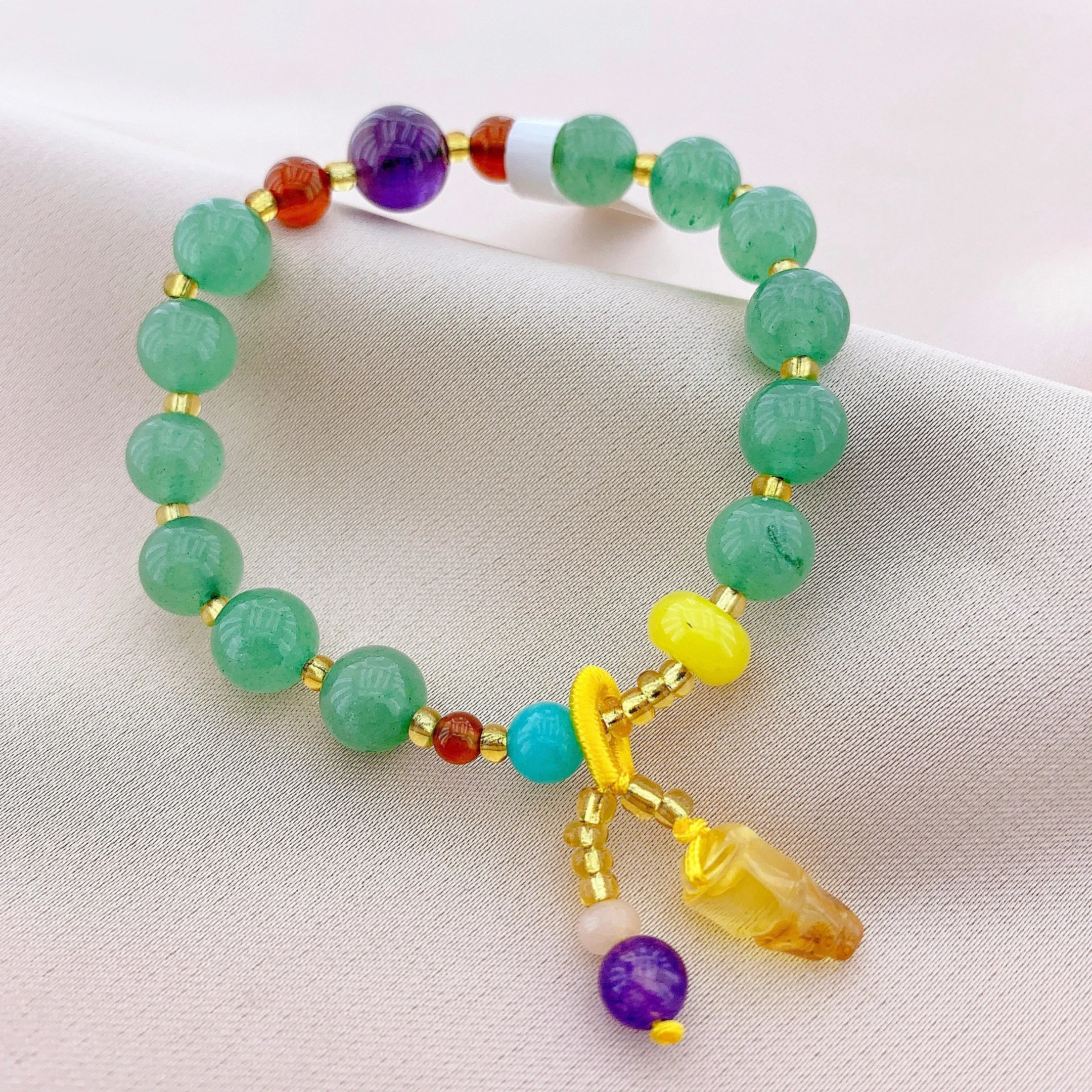 Women's Fashion Jade Beads Gemstone Bracelet