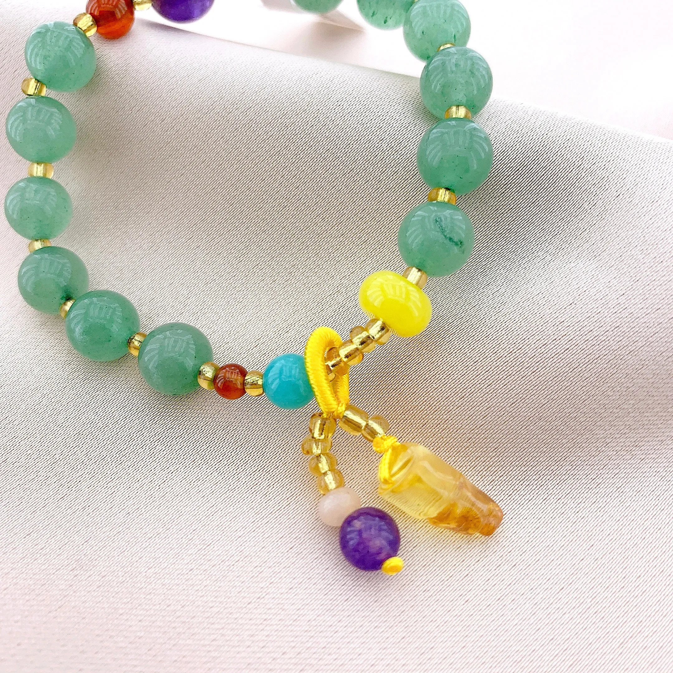 Women's Fashion Jade Beads Gemstone Bracelet