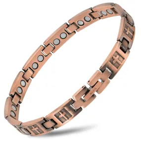 Women’s Ultra Strength Pure Copper Magnetic Bracelet (Cross)