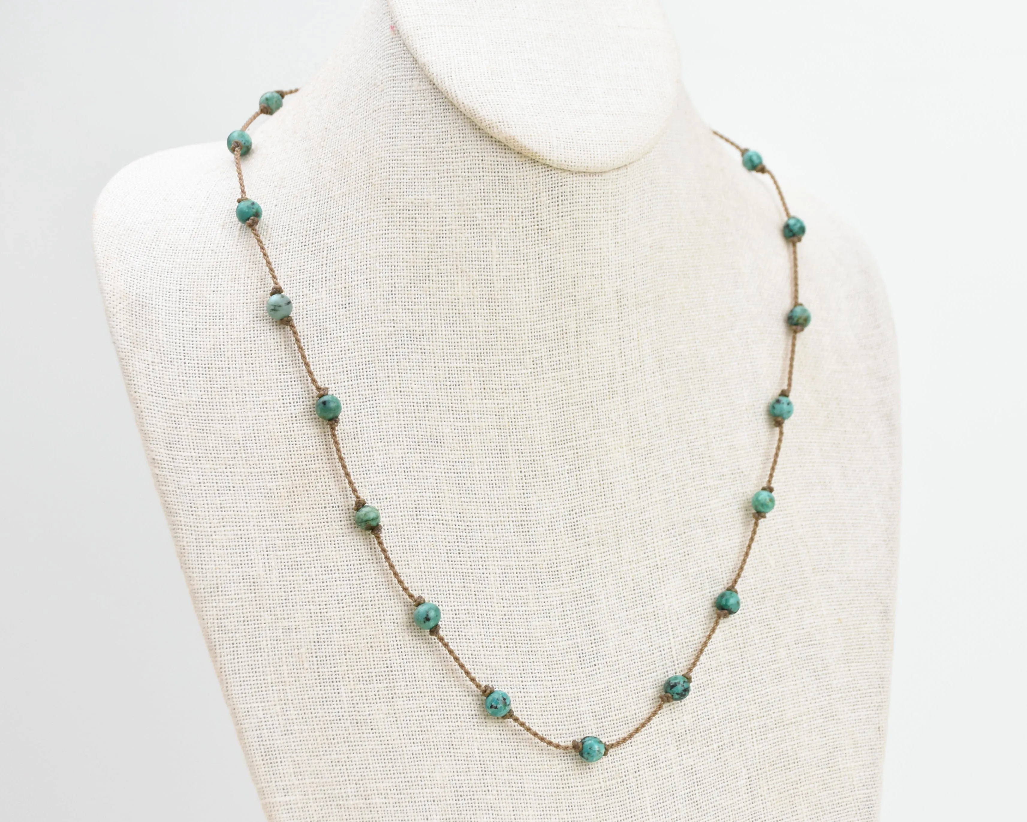 Wrap-1030-African Turquoise Round Petite