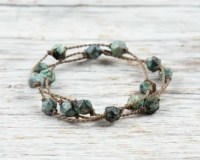 Wrap-1032-African Turquoise Starcut Medium