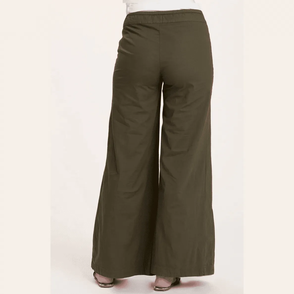 XCVI Wearables Terraced Wide Leg Pant in Olive