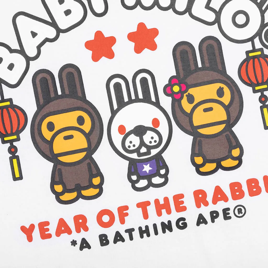 Year Of The Rabbit Baby Milo Tee - White