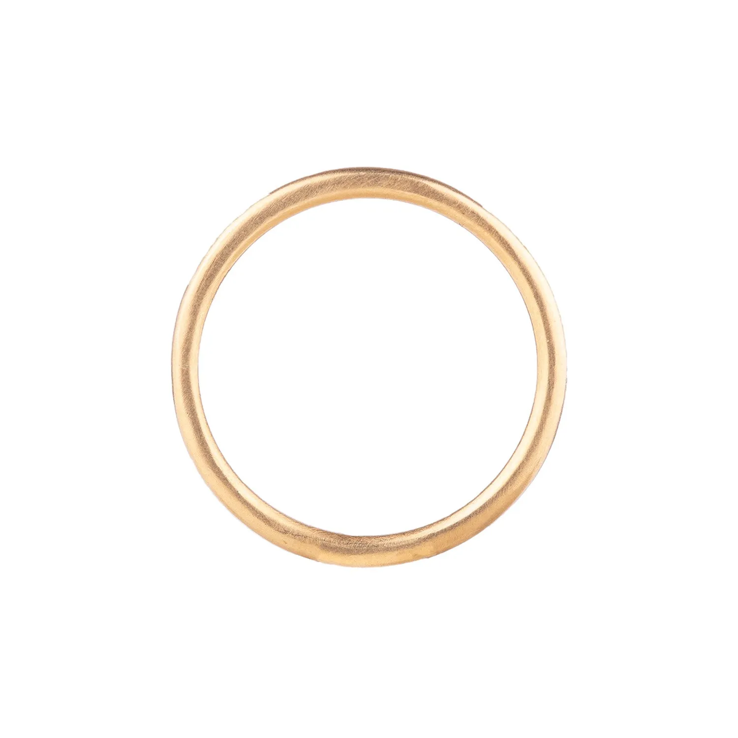 Yellow Gold Brushed Simple Band by Sarah Swell