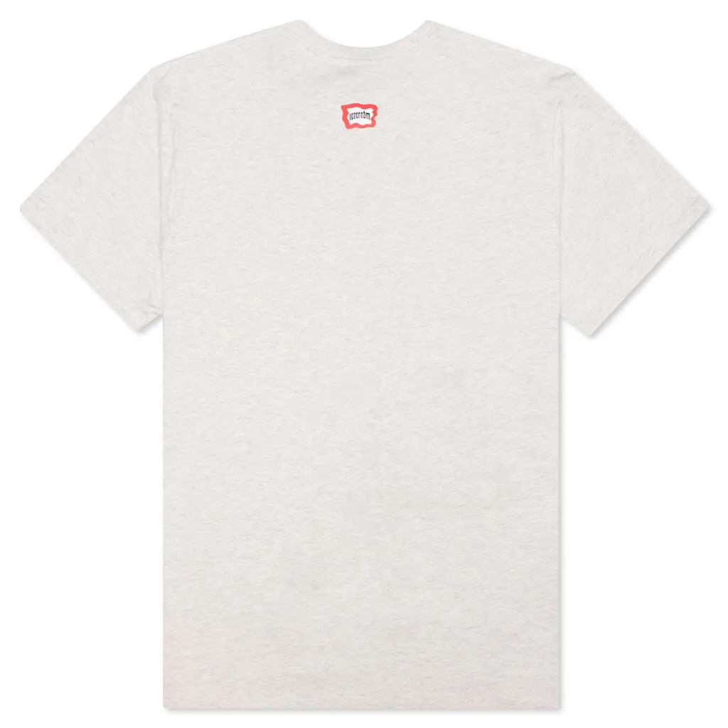 Yikes Stripes S/S Tee - Light Heather Grey