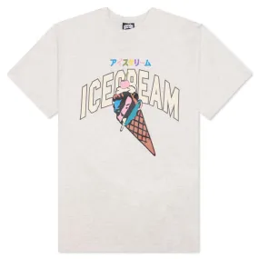 Yikes Stripes S/S Tee - Light Heather Grey