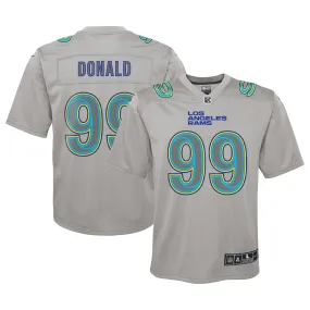 Youth Nike Aaron Donald Gray Los Angeles Rams Atmosphere Game Jersey